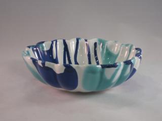 Gmundner Keramik-Schale Wellenrand/Form-B 15